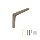 WOODEN SHELF BRACKET 20x12.5cm / BEECH WOOD WOODEN SHELF BRACKETS